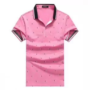 shark hommes t-shirt polo shirt summer lapel printing honeybee pink